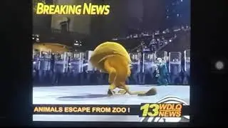 Madagascar 2: Escape to Africa - The Breaking News Scene