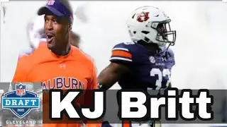 KJ Britt celebrates Draft with Travis Williams|