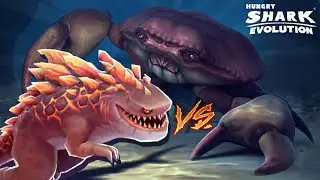 Hungry Shark Evolution NUEVO TIBURÓN MAGMAJIRA GODZILLA (TIBURÓN KAIJU) VS CANGREJO GIGANTE NEGRO
