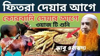 ফিতরা দেয়ার আগে ও কোরবানি দেয়ার আগে ওয়াজ টি শুনি 2023 | Maulana Abu Obayeda Chaturvedi jalsa...