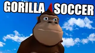 This is Gorilla Soccer VR