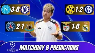 CHAMPIONS LEAGUE MATCHDAY 8 PREDICTIONS!!!