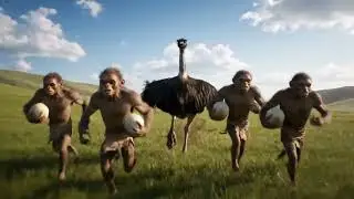 Life 2 Million Years Ago . The First Hunt of the Ancient Ape !