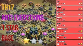 Th17 Anti 2 Star War & Legend Base with link 2025 | Best th17 base for legend leauge clash of clans