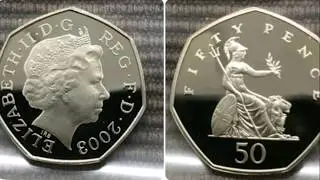 UK 2003 50 Pence Coin VALUE + REVIEW
