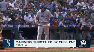 Mariners throttled by Cubs 19-2
