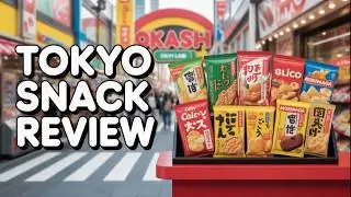 Tokyo Okashi Land Snack Review Calbee vs  Glico vs  Morinaga 🍘🔥