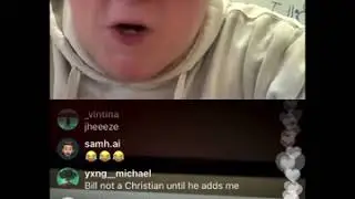 ImJustBait Annoying Bill Jensen On Instagram Live Once Again