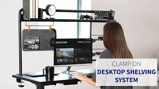 DESK SHELF55A 50&rdquo; Clamp-on Desktop Shelving System by VIVO