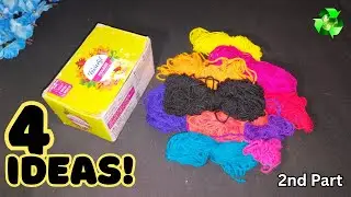 4 Super Genius Trash To Treasure ♻️ Diy Ideas | Wool Crafts #diycrafts #diy