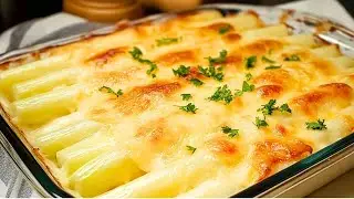 Этот простой и вкусный рецепт спаржи в духовке всегда работает - запеканка из спаржи с сырной корочк