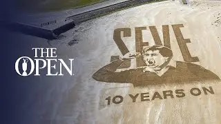 Incredible Seve Ballesteros Sand Art at St Andrews