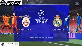 FC 26 - Galatasaray vs. Real Madrid -  UEFA Şampiyonlar Ligi Yarı Final | TÜRKÇE SPİKER | PS5 Pro