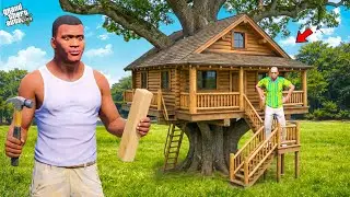 Franklin & Chithappu Build New Tree House with Grandpa in Gta 5 