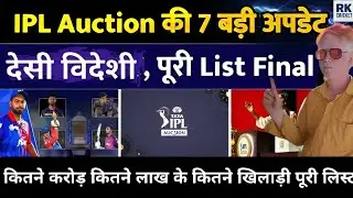 IPL Auction 2026: Mega Twist! 7 Shock Updates | 1005 खिलाड़ी Reject | Final List जारी