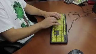 Typing Demo XL - EZ Eyes keyboard (shit domes) (ASMR)