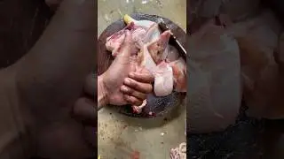 Potong ayam bakar, skill potong daging ayam #chicken #cuttingskills #ayamsegar #shorts #short