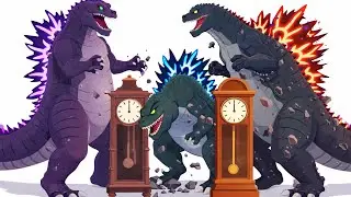 Hickory Dickory dock Super Godzilla  song 2 | Honey Nursery Rhymes & kids Songs.