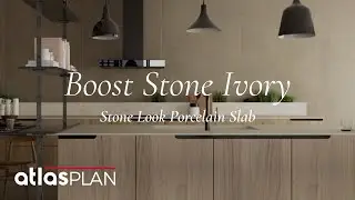 Modern warm ivory stone look porcelain tiles | Atlas Plan​
