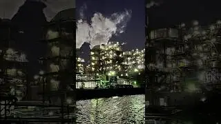 Yokohama Factory Night Cruise: Illuminated Wonders Await#travel #japan #yokohama #cruise #factory