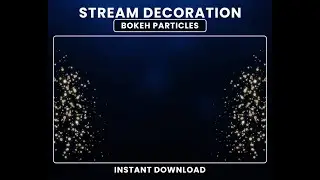 Animated Golden Bokeh Stream Overlay for Twitch & Streamlabs