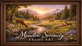 Peaceful Meadow Stream 🌿 4K Frame Art Ambience for Art TV