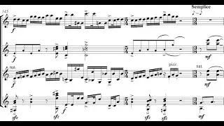 Graham Lynch - Waltz Cocteau for Guitar Quartet (2018) [Score-Video]