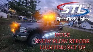 Огромное освещение Speed ​​Tech установлено на Ford F 250, светящем, как рождественская ёлка