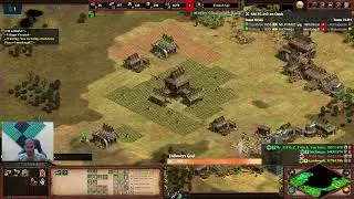 AOE2DE | 2v2 Oasis | Japanese Man-at-Arms Torch Enemy (Win with Omega)