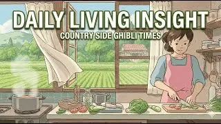 A Peaceful Day in a Ghibli-Style Countryside Family Life | Relaxing Slice-of-Life Animation
