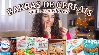 PROVEI BARRAS DE CEREAIS - QUAIS AS MELHORES? - opções saudáveis e mais baratas