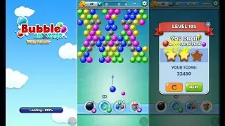 Bubble Shooter Level 193-195 |  बुलबुला शूटर स्तर | Balon Patlatma | قاذف الفقاعات | 與好友的泡泡龍-
