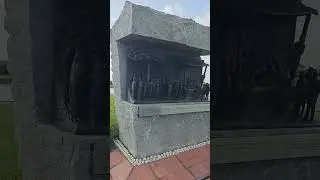 Mahatma Gandhi's Dandi March Memorial in Dandi, Gujarat! 🇮🇳 #Gandhi #March #Memorial #Gujarat