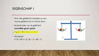 Wiskunde videoles 73 - G6: Gelijkheden eigenschappen + begrip