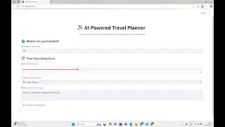 AI Travel Itinerary Planner Using CrewAI | Multi-Agent AI System Demo