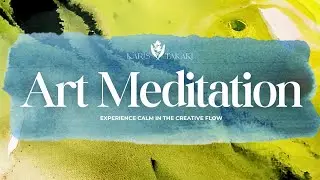 Visual Art Meditation 1 | Soothing Abstract Painting Demonstration | Creative Flow