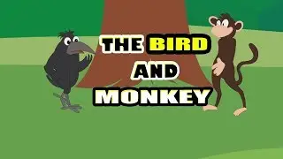 Moral Story For Kids in English | The Bird And Monkey | Animal & Jungle Story