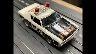 Aurora AFX Matador Police Car HO Scale Slot Car