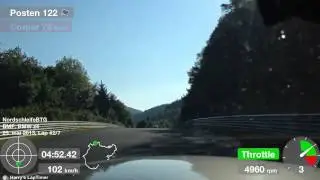 Nurburgring Lap. My best lap time, faster than Clarkson ;-) (25.05.2013)