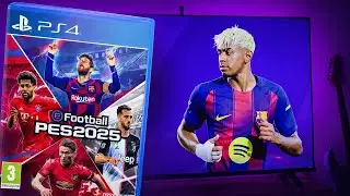 PES 2025 Play On PS4 | Playstation 4 4k Upscale Quantum Dot POV Gameplay