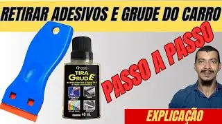 Retirando adesivos e grude do carro