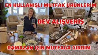  DEV ALIŞVERİŞİM🎁YENİ MUTFAK ÜRÜNLERİM❓RAMAZAN İÇİN MUTFAĞA GİRDİM❌HAZIRLIKLAR NELER YAPTIM❌