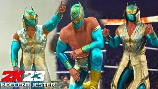 WWE 2K23 - Sin Cara w/ Ancient Spirit Theme Song & Graphics Pack and Best Moves! - WWE 2K23 Mods