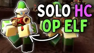 SOLO HARDCORE TRIUMPH WITH ELF CAMP | FULL GUIDE | Roblox Tower Defense Simulator