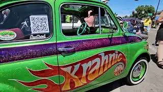 Metal Flake Mania!!! The KRAHNIC Body Art and Tattoo Shop FIAT 600!