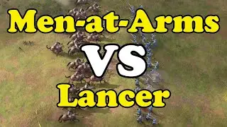 AOE4 | LAND | English Men-at-Arms VS Mongol Lancers