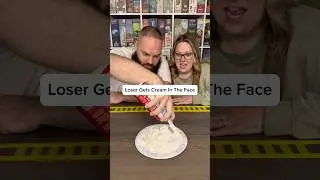 Loser Gets A Face Full Of Whipped Cream!! #boardgames #gamenight #couple #fun
