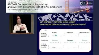 The evolution of epigenetic and genetic regulatory mechanisms in... - Yoav Gilad - RECOMB/RSG 2012