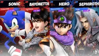Super Smash Bros. Ultimate | Amiibo Battle Team Sega vs Team Square Enix
