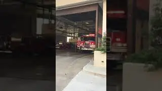 Memphis FD Engine 5 heading out on a run